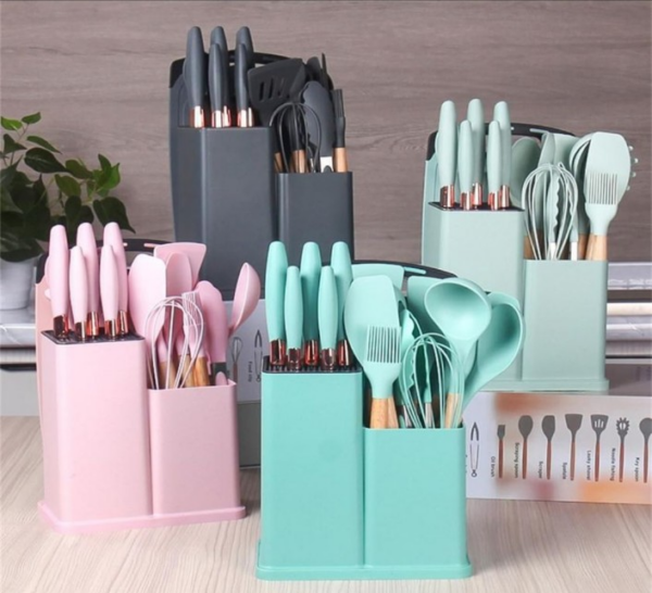 💥SET UTENSILIOS COSINA EN SILICONA X19 - Imagen 3