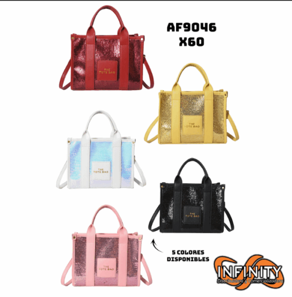 BOLSO MUJER TOTE BAG BRILLANTE - Imagen 3