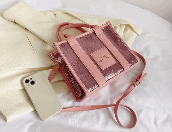 BOLSO MUJER TOTE BAG BRILLANTE - Imagen 4