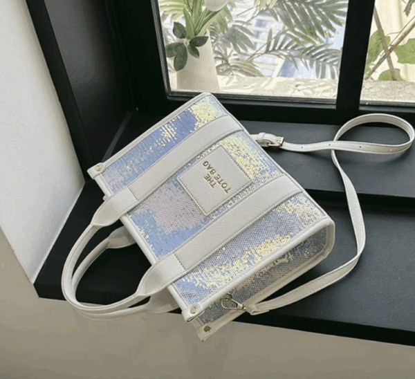 BOLSO MUJER TOTE BAG BRILLANTE - Imagen 5
