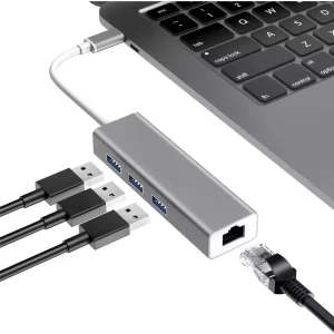 Adaptador Pc Hub Tipo C 30 Puerto Red