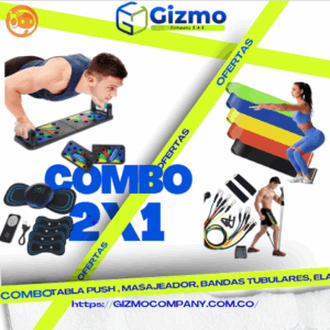 Combo Tabla Push, Masajeador, Bandas Tub