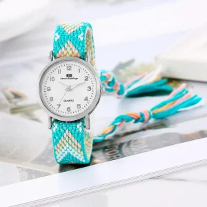 Reloj Tejido Artesanal Dama Mujer Estu