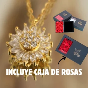 COLLAR GIRATORIO - GIRASOL DORADO