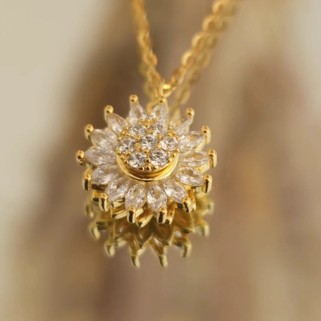 COLLAR GIRATORIO - GIRASOL DORADO - Imagen 3