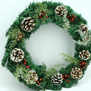 Corona navideña grande