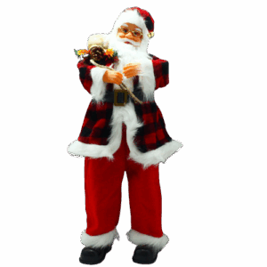 Muñeco Papá Noel con sonido y movimiento